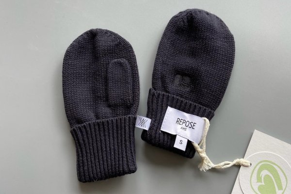 <img class='new_mark_img1' src='https://img.shop-pro.jp/img/new/icons14.gif' style='border:none;display:inline;margin:0px;padding:0px;width:auto;' />22AW Repose AMS knit gloves, thunder black