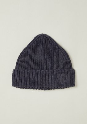 <img class='new_mark_img1' src='https://img.shop-pro.jp/img/new/icons14.gif' style='border:none;display:inline;margin:0px;padding:0px;width:auto;' />22AW Main Story Knitted Beanie Blue Black