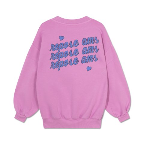 40%off AW23 Repose.AMS crewneck sweater - crocus mauve - kinu&kotta