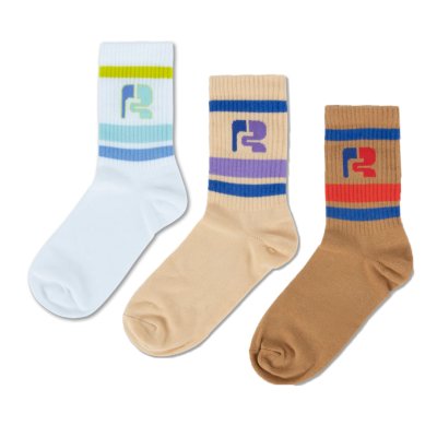 <img class='new_mark_img1' src='https://img.shop-pro.jp/img/new/icons14.gif' style='border:none;display:inline;margin:0px;padding:0px;width:auto;' />SS24 Repose.AMS sporty socks 3 pack - 3 pack logo