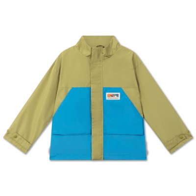 <img class='new_mark_img1' src='https://img.shop-pro.jp/img/new/icons14.gif' style='border:none;display:inline;margin:0px;padding:0px;width:auto;' />SS24 Repose.AMS summer jacket - golden green bright blue color block