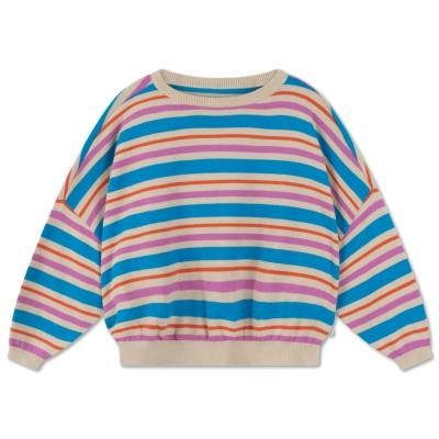 50%off SS24 Repose.AMS knit slouchy sweater - poppy stripe
