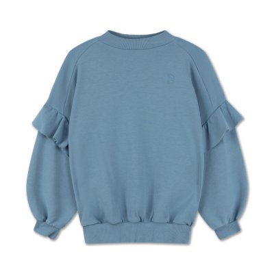 <img class='new_mark_img1' src='https://img.shop-pro.jp/img/new/icons14.gif' style='border:none;display:inline;margin:0px;padding:0px;width:auto;' />SS24 Repose.AMS a ruffle sweater short - faded shadow blue