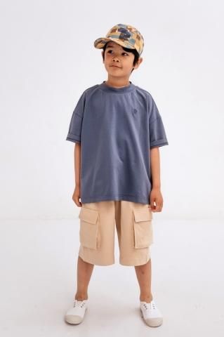 50%off SS24 Repose.AMS oversized boxy tee - nightshade blue