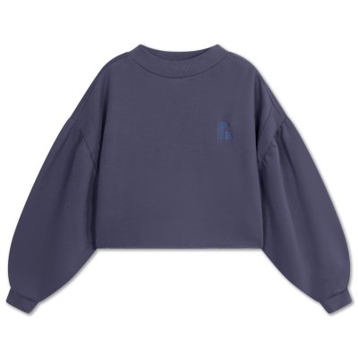 <img class='new_mark_img1' src='https://img.shop-pro.jp/img/new/icons14.gif' style='border:none;display:inline;margin:0px;padding:0px;width:auto;' />AW24 Repose.AMS crop heart sweater - midnight blue