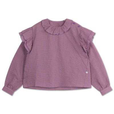 <img class='new_mark_img1' src='https://img.shop-pro.jp/img/new/icons14.gif' style='border:none;display:inline;margin:0px;padding:0px;width:auto;' />AW24 Repose.AMS  ava blouse - multi mauve check