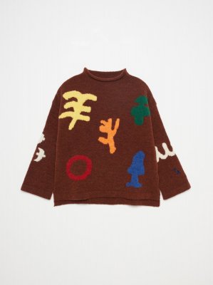 <img class='new_mark_img1' src='https://img.shop-pro.jp/img/new/icons14.gif' style='border:none;display:inline;margin:0px;padding:0px;width:auto;' />TRUE ARTIST In The Garden Jumper - Dark Brown