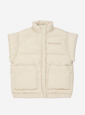 <img class='new_mark_img1' src='https://img.shop-pro.jp/img/new/icons14.gif' style='border:none;display:inline;margin:0px;padding:0px;width:auto;' />TRUE ARTIST Padded Vest nº04 - Oatmeal