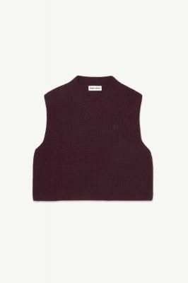 <img class='new_mark_img1' src='https://img.shop-pro.jp/img/new/icons14.gif' style='border:none;display:inline;margin:0px;padding:0px;width:auto;' />AW25 Main Story Knitted Vest - Burgundy