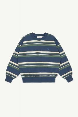 <img class='new_mark_img1' src='https://img.shop-pro.jp/img/new/icons14.gif' style='border:none;display:inline;margin:0px;padding:0px;width:auto;' />AW25 Main Story Bubble Sweatshirt - Vintage Indigo Stripe