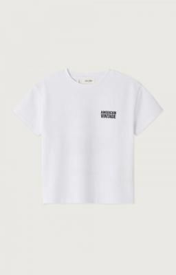 <img class='new_mark_img1' src='https://img.shop-pro.jp/img/new/icons55.gif' style='border:none;display:inline;margin:0px;padding:0px;width:auto;' />American Vintage KID'S T-SHIRT FIZVALLEY 20 YEARS | WHITE