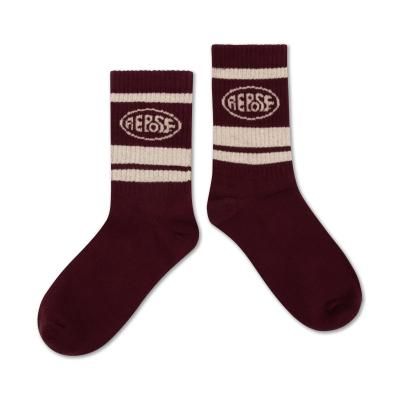 <img class='new_mark_img1' src='https://img.shop-pro.jp/img/new/icons14.gif' style='border:none;display:inline;margin:0px;padding:0px;width:auto;' />AW25 Repose.AMS sporty socks - royal burgundy logo