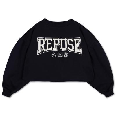 <img class='new_mark_img1' src='https://img.shop-pro.jp/img/new/icons14.gif' style='border:none;display:inline;margin:0px;padding:0px;width:auto;' />AW25 Repose.AMS crop heart sweater - graphite night
