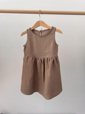 <img class='new_mark_img1' src='https://img.shop-pro.jp/img/new/icons14.gif' style='border:none;display:inline;margin:0px;padding:0px;width:auto;' />Timeless Linen Malawa Sleeveless Dress - Earth