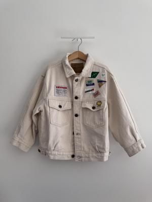 <img class='new_mark_img1' src='https://img.shop-pro.jp/img/new/icons14.gif' style='border:none;display:inline;margin:0px;padding:0px;width:auto;' />American Vintage KID'S JACKET SNOPDOG - 20 YEARS | ECRU