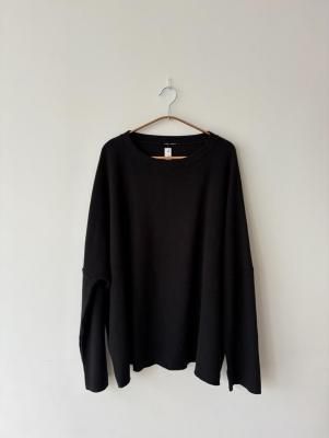 <img class='new_mark_img1' src='https://img.shop-pro.jp/img/new/icons14.gif' style='border:none;display:inline;margin:0px;padding:0px;width:auto;' />AW25 ALBUM DI FAMIGLIA - BIG BIG JUMPER JP Sweatshirt (BLACK)