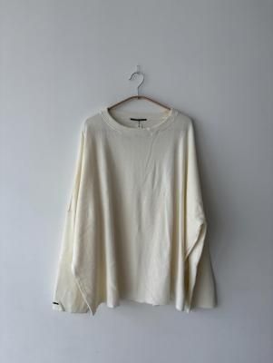 <img class='new_mark_img1' src='https://img.shop-pro.jp/img/new/icons14.gif' style='border:none;display:inline;margin:0px;padding:0px;width:auto;' />AW25 ALBUM DI FAMIGLIA - BIG BIG JUMPER JP Sweatshirt (MILK)