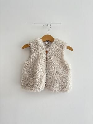 <img class='new_mark_img1' src='https://img.shop-pro.jp/img/new/icons14.gif' style='border:none;display:inline;margin:0px;padding:0px;width:auto;' />AW25 BONTON GILET Beti - Ecru Bonton
