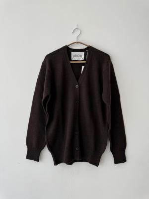 <img class='new_mark_img1' src='https://img.shop-pro.jp/img/new/icons14.gif' style='border:none;display:inline;margin:0px;padding:0px;width:auto;' />AW25 Aiayu Alexa cardigan  pure yak - Pure Dark Brown

