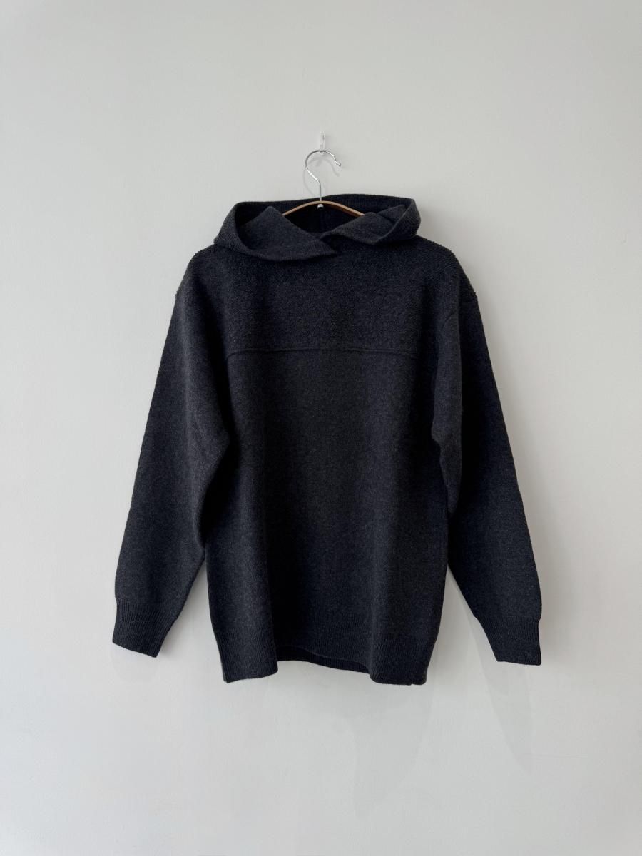 <img class='new_mark_img1' src='https://img.shop-pro.jp/img/new/icons14.gif' style='border:none;display:inline;margin:0px;padding:0px;width:auto;' />AW25 Aiayu Vargas hoodie cashmere - Antracite

