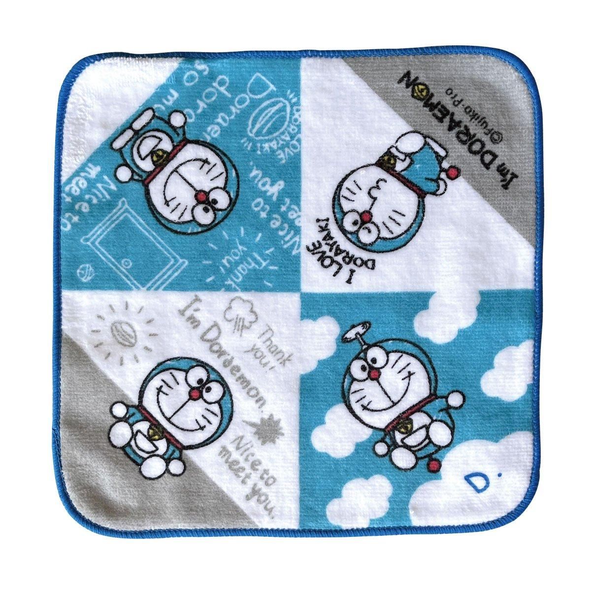 ドラえもん I'm Doraemon ネームハンカチ（ブルー/あ・か行）綿100％