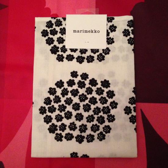 marimekko×K-citymarket PUKETTI（プケッティ） ティータオル ブラック