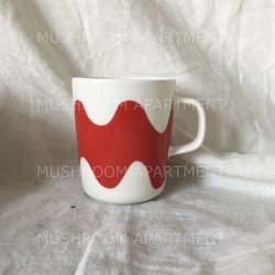 【USED】marimekko×FINNAIR LOKKI(ロッキ） マグカップ レッド