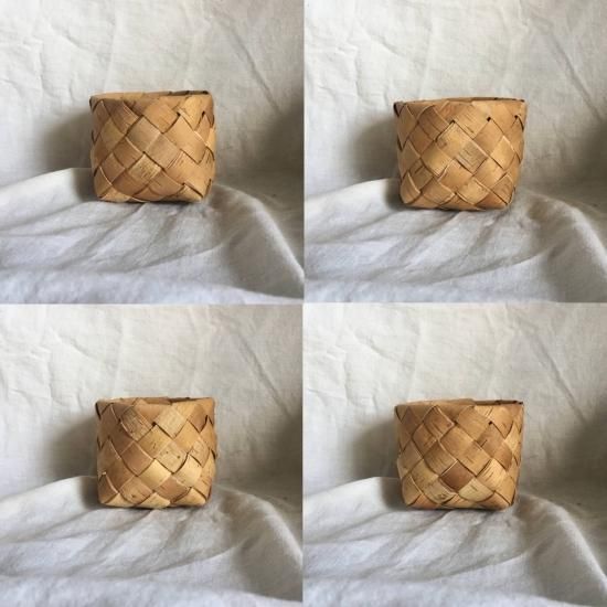 フィンランド白樺細工 編みかご