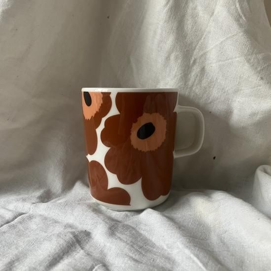 marimekko UNIKKO(ウニッコ) マグカップ ブラウン - 北欧雑貨店