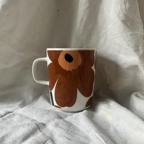 marimekko UNIKKO(ウニッコ) マグカップ ブラウン - 北欧雑貨店