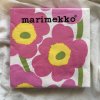 marimekko ペーパーナプキン UNIKKO（ウニッコ） ピンク×ホワイト 33×33