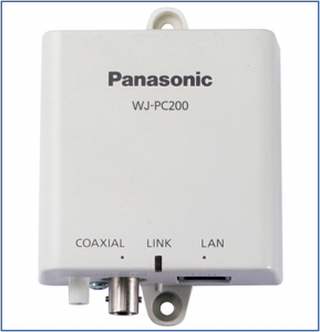 PoE/PoE（+）給電機能付 同軸-LANコンバーター（カメラ側）［WJ-PC200 