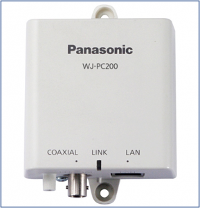 PoE/PoE(+)給電機能付 同軸-LANコンバーター(カメラ側)[WJ-PC200 PoE/PoE(+)給電機能付 同軸-LANコンバーター(カメラ側)[WJ-PC200