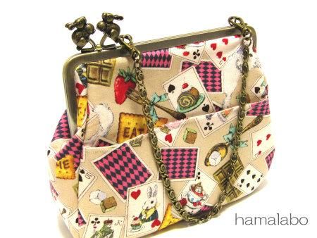 がま口ミニバッグ(マチ別)の型紙＆レシピ【18cm/角型用