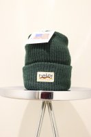 BELIEF NYC -PEAK BEANIE(GREEN)<img class='new_mark_img2' src='https://img.shop-pro.jp/img/new/icons5.gif' style='border:none;display:inline;margin:0px;padding:0px;width:auto;' />