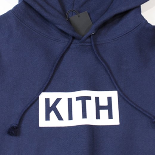 KITH -LOGO HOODIE(NAVY) - LOCKER ROOM WEB STORE