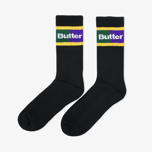 BUTTER GOODS-Court Socks(BLACK)<img class='new_mark_img2' src='https://img.shop-pro.jp/img/new/icons5.gif' style='border:none;display:inline;margin:0px;padding:0px;width:auto;' />