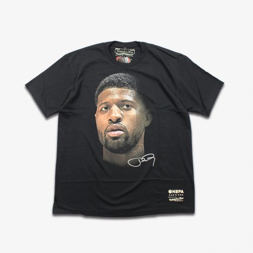 Mitchell&Ness-REAL BIG FACE T-SHIRTS Paul George(BLACK)