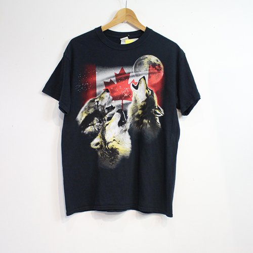 LR SELECT VINTAGE ANIMAL-CANADA WOLF T-SHIRT (BLACK)<img class='new_mark_img2' src='https://img.shop-pro.jp/img/new/icons5.gif' style='border:none;display:inline;margin:0px;padding:0px;width:auto;' />