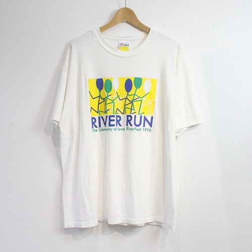LR SELECT VINTAGE SPORTS -The UNIVERSITY OF LOWA RIVER FEST 1996 RIVER RUN T-SHIRT (WHITE)<img class='new_mark_img2' src='https://img.shop-pro.jp/img/new/icons5.gif' style='border:none;display:inline;margin:0px;padding:0px;width:auto;' />