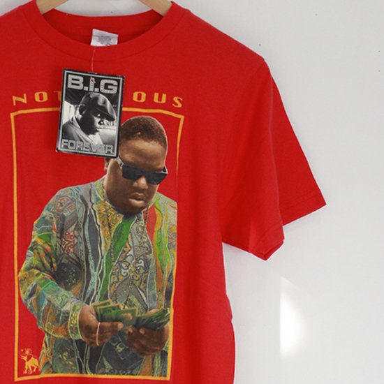 LR SELECT VINTAGE MUSIC-BROOKLYN MINT NOTORIOUS B.I.G DEAD STOCK S/S T-SHIRT  (RED) - LOCKER ROOM WEB STORE