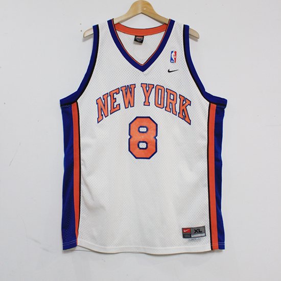 VintageNew hot York Knicks NBA BasketballJersey Latrell Spreewell #8 Champion Sz40