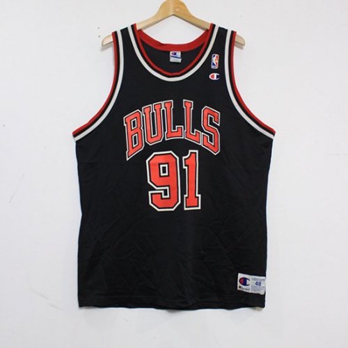 LR SELECT VINTAGE SPORTS - CHAMPION NBA  JERSEY BULLS #91 RODMAN<img class='new_mark_img2' src='https://img.shop-pro.jp/img/new/icons5.gif' style='border:none;display:inline;margin:0px;padding:0px;width:auto;' />