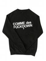 COMME des FUCK DOWN -CREW NECK SWEAT(BLACK)<img class='new_mark_img2' src='https://img.shop-pro.jp/img/new/icons5.gif' style='border:none;display:inline;margin:0px;padding:0px;width:auto;' />