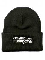 COMME des FUCK DOWN -BEENIE CAP(BLACK)<img class='new_mark_img2' src='https://img.shop-pro.jp/img/new/icons5.gif' style='border:none;display:inline;margin:0px;padding:0px;width:auto;' />