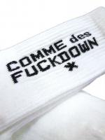 COMME des FUCK DOWN -SOX(WHITE)<img class='new_mark_img2' src='https://img.shop-pro.jp/img/new/icons5.gif' style='border:none;display:inline;margin:0px;padding:0px;width:auto;' />