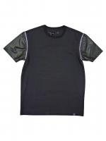 HUDSON NYC -ZIP OFF LEATHER SLEEVE T-SHIRT(BLACK)<img class='new_mark_img2' src='https://img.shop-pro.jp/img/new/icons5.gif' style='border:none;display:inline;margin:0px;padding:0px;width:auto;' />