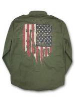 DENIM&SUPPLY - L/ S MILITARY SHIRT(OLIVE)<img class='new_mark_img2' src='https://img.shop-pro.jp/img/new/icons5.gif' style='border:none;display:inline;margin:0px;padding:0px;width:auto;' />