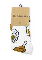 40's & Shorties -SOCKS(CHIKIN N' BEER/WHITE)<img class='new_mark_img2' src='https://img.shop-pro.jp/img/new/icons5.gif' style='border:none;display:inline;margin:0px;padding:0px;width:auto;' />