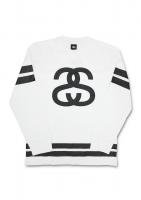  STUSSY - DOUBLE STRIPE FOOTBALL SHIRT(WHITE)<img class='new_mark_img2' src='https://img.shop-pro.jp/img/new/icons5.gif' style='border:none;display:inline;margin:0px;padding:0px;width:auto;' />
